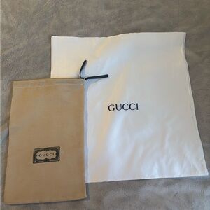 Tan and Cream Dust Bag